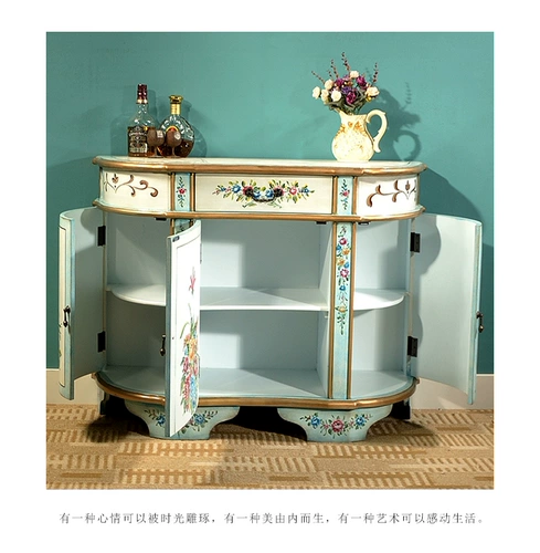 Американский сельский сельский шкаф Xuangan в ретро -окрашенный декоративный шкаф гостиной