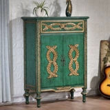 Американская сельская сельская туфли с твердым деревом ретро -старые два старых пищевых шкаф