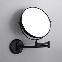 American copper European foldable cosmetic mirror Beauty Mirror rotation bathroom mirror 3-fold magnification double-sided clear mirror