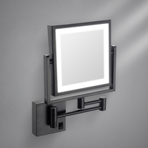 led vanity mirror with light beauty wall hanging magnifying double mirror folding rotating mirror hotel bathroom beauty mirror