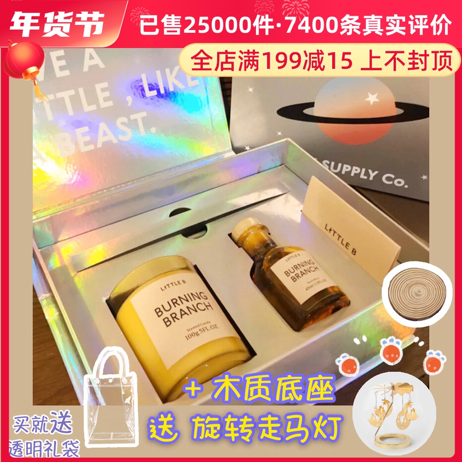 Officially authorized Brutalist LITTLE B MINI Scented Candle Scatterer Gift Box Before Sunset