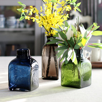 Clear soup Wolverine Nordic glass vase Colour transparent living room minimalist water raising flowers flower arranging water pewter