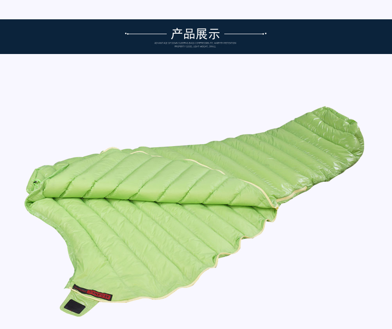 Cánh ngựa xuống túi ngủ cắm trại mùa đông ngoài trời người lớn màu trắng ngỗng xuống khách sạn trong nhà khách sạn túi ngủ hình cá mập