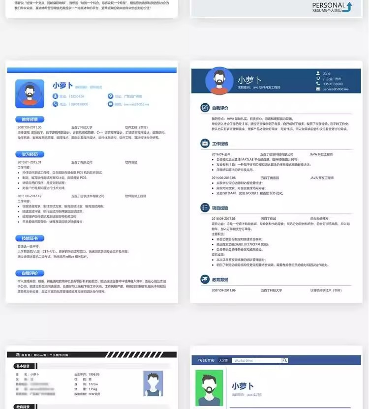 图片[26]-127套程序员简历模版-互联网IT行业web前端开发工程师求职资料【电商热销968】-暗冰资源网