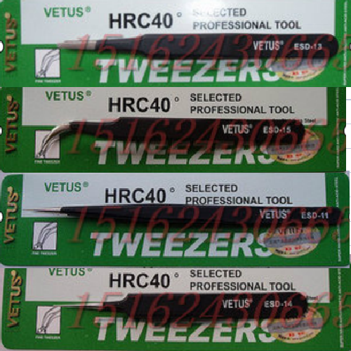 Antistatic tweezers ESD series high precision tweezers stainless steel tweezers pointed head head elbow repair clamps-Taobao