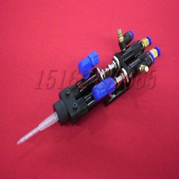 Double liquid back suction type point gum valve AB point glue valve double-set glue automatic point gluing machine epoxy glue filling machine-Taobao