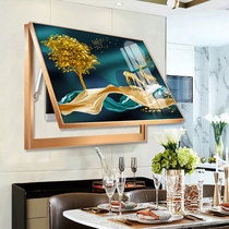 Electric meter box decorative painting Crystal porcelain inlaid Diamond Power distribution shielding box wall painting modern simple creative light luxury hydraulic with adhesive hook