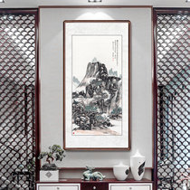 Chinese painting landscape painting Chinese style entrance door decorative painting corridor aisle wall Vertical mural painting study tea room hanging painting
