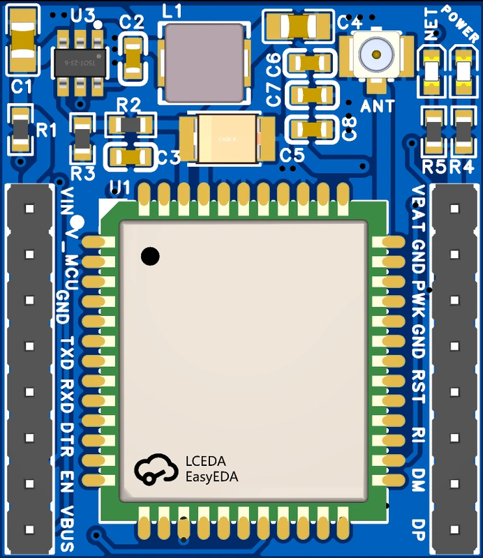 Mô-đun GSM/GPRS mạng đầy đủ 4G Air780Eonenet Nền tảng IoT MQTT phù hợp với Arduino