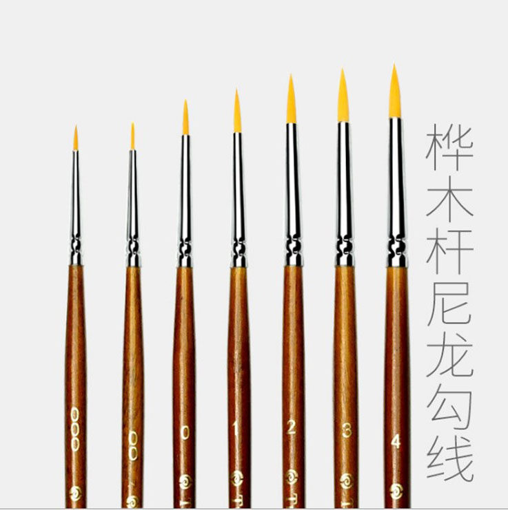 7 clothes nylon hook pen hand painted paintbrush Water powder propylene stone painting oil paintbrush stone drawing sketching pen