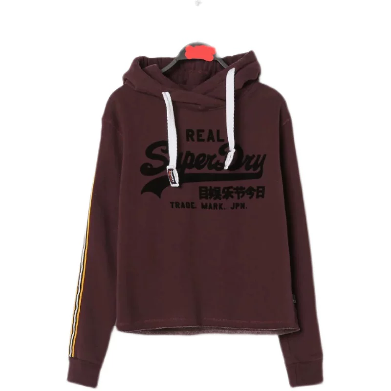 Superdry, теплая демисезонная толстовка с капюшоном, этнический стиль, свободный крой