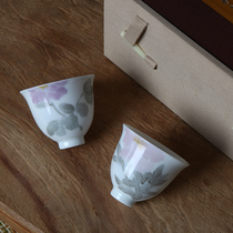 Live underglaze color peony Cup Cup