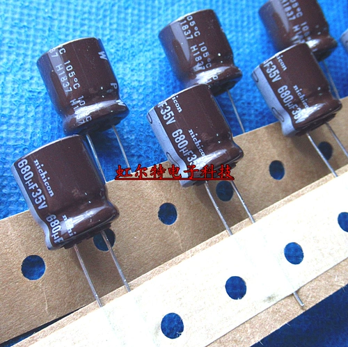 Импортная электролитическая емкость 35V680UF 680UF35V 13x15 Nijikang PW Высокочастотный низкий уровень сопротивления 105 градусов