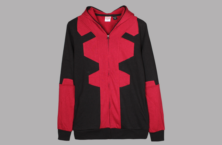 Dead waiter Deadpool hoodie chết 贱 cos cosplay áo len cardigan cạnh mắt thêu