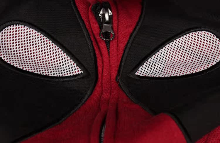 Dead waiter Deadpool hoodie chết 贱 cos cosplay áo len cardigan cạnh mắt thêu