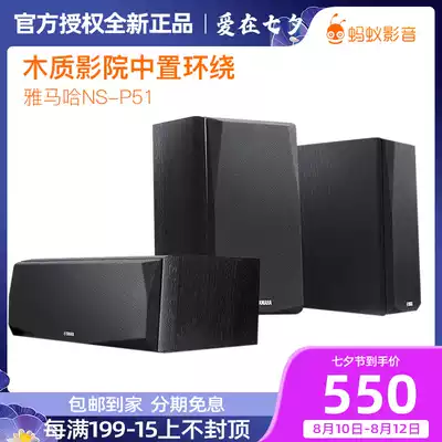 Yamaha Yamanha NS-P51 Mid-mounted surround speaker Home Theater set 5 1 audio Home 3-piece set