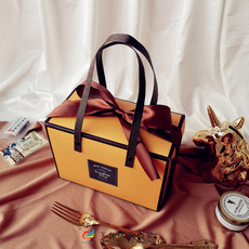 картон 中秋橙色酱蜂蜜果酱即食鲜炖燕窝盒子辣椒酱牛肉酱柠檬膏手提礼盒