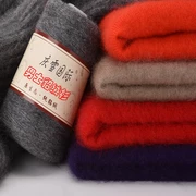 Mùa thu đông 2018 áo sơ mi nhung size lớn nam cổ tròn dày màu rắn chạm đáy áo len cashmere đầu nam áo len