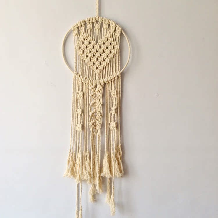 [Tình yêu] thủ công dệt bằng tay tấm thảm thêu tấm thảm trang trí tường Bắc Âu - Tapestry 	thảm treo tường 3d