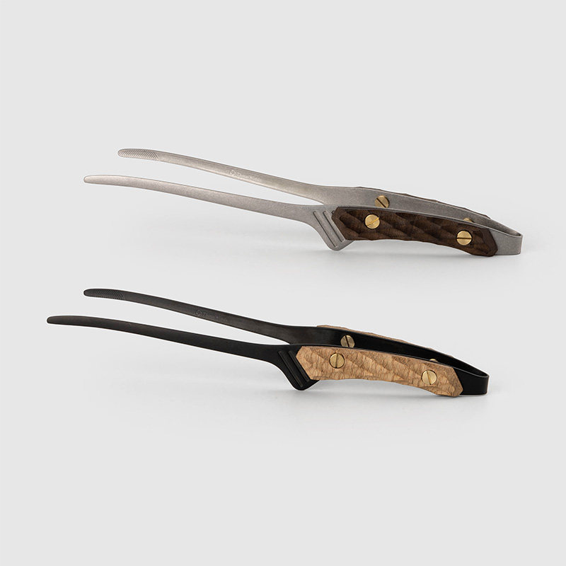 Thous Winds Stainless Steel Barbecue Nip bread Grill Pan Fried Steak Retro Food Clip Picnic Barbecue Clips