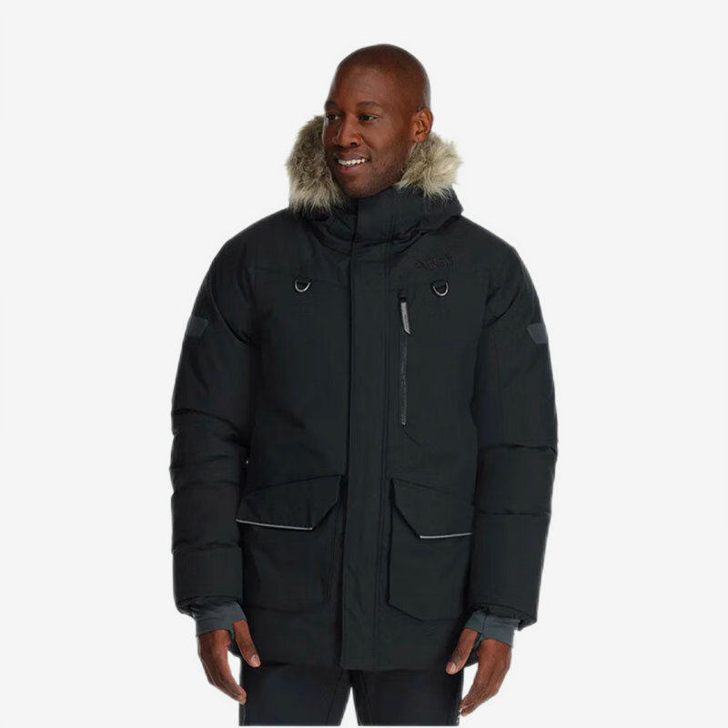 RAB Rutile Arctus City Casual Velvet Prevention Water Pike Coat Middle Long Male Feather Costume QDB-42