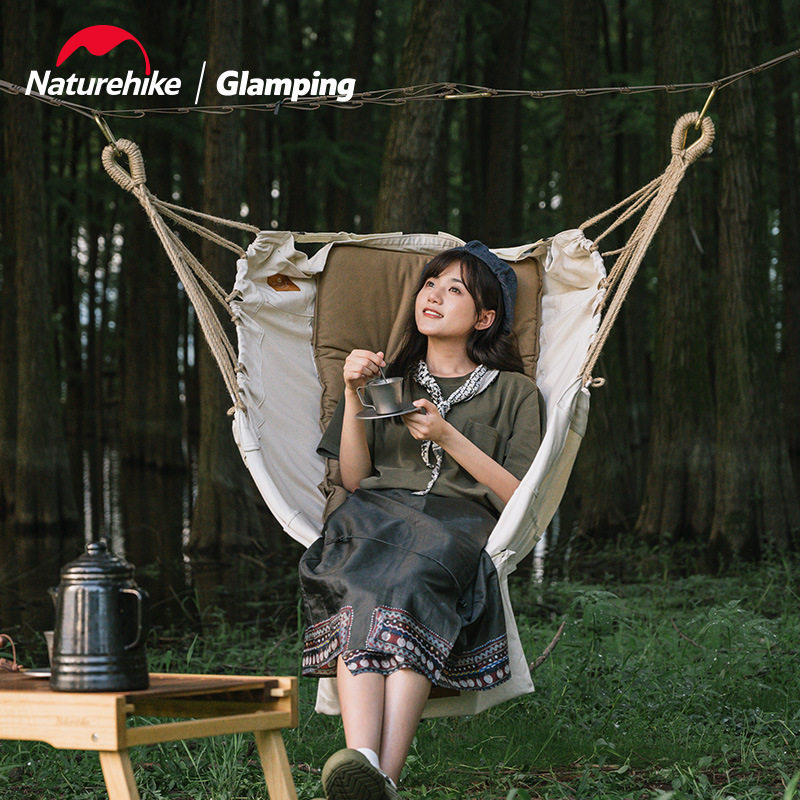 Naturehike Camped Canvas Swing Hanging Portable Outdoor Adult Leisure Campaign Single Hamps