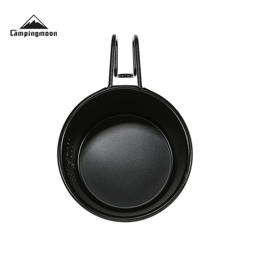 Черный портативный бокал для кемпинга из нержавеющей стали, стопка