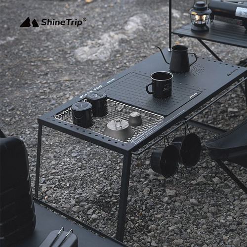 Портативный универсальный металлический стол для пикника для кемпинга