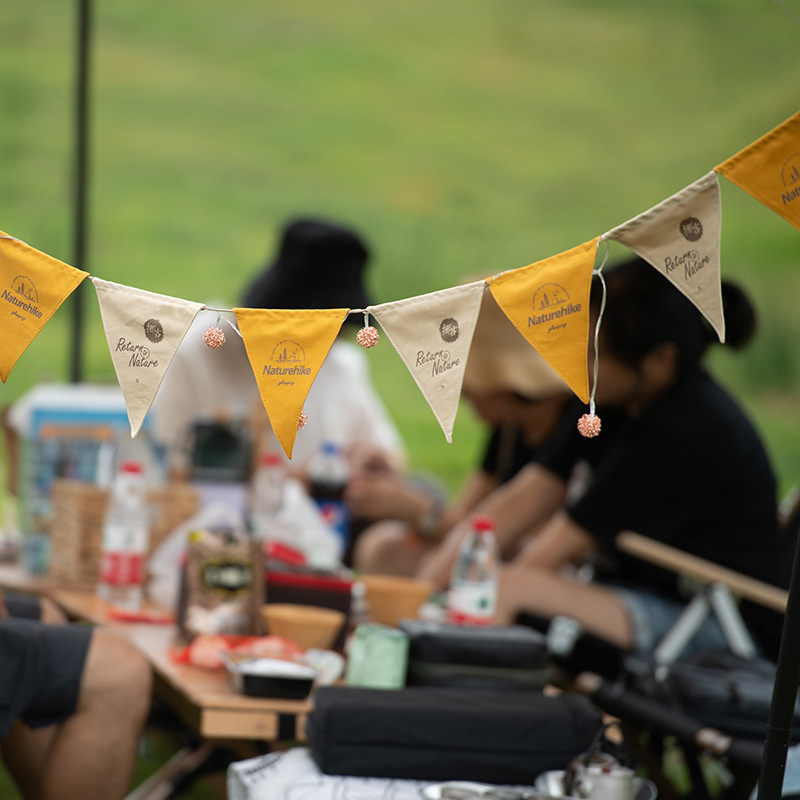 Naturehike x Dunhuang joint camping atmosphere pennant flag camping party decoration birthday small flag