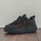 Новинка осени и зимы 2025 года; уличная мужская обувь контрастного цвета в стиле ретро; обувь для папы на толстой подошве; универсальная спортивная мужская повседневная обувь увеличенного размера