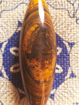 Monday Pearl Nine Eye Page Rock Chicken Oil Yellow BAO WEN Bottom Large warp wheel Wisdom Eye collection Grade Allah Good Eye Stone