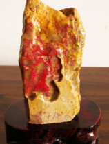 Natural Changhua Tianhuang chicken blood raw stone (good luck head) ornaments soft steel bottom Bahrain Shoushan Laos Tianhuang stone