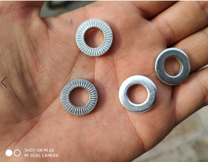 Taiwan Bicycle Flat Gasket Steel Gasket M10 Diameter Wheel Axis Gasket Flower Gasket