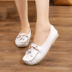 Avatar Tsai giày mùa thu mới tua da giày phẳng tròn giản dị giày mềm giày đáy y tá giày mẹ 