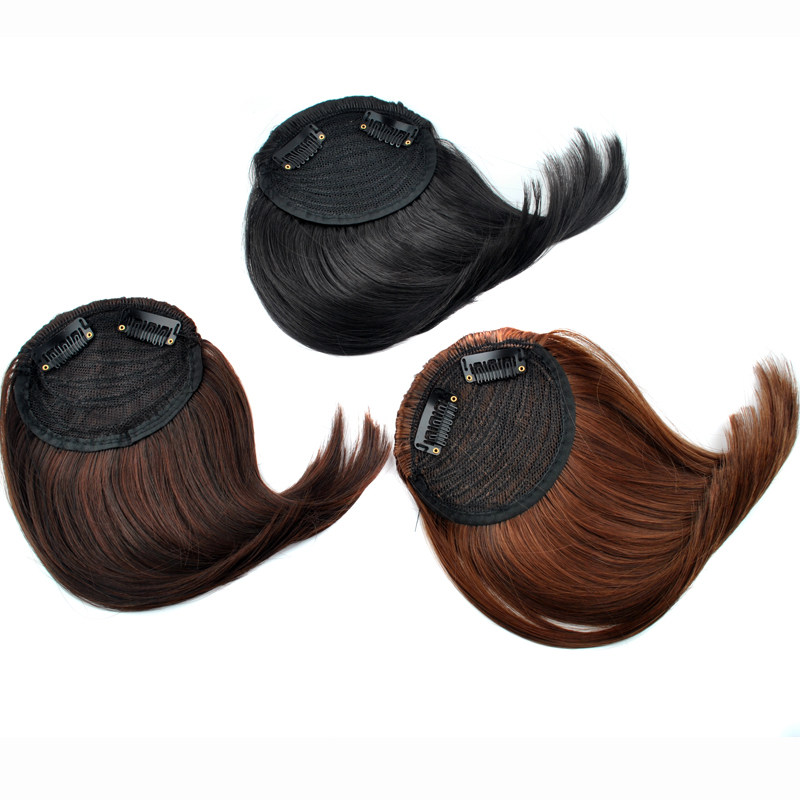 Pedot Wig High Temperature Silk Simulation Slanted Sea Invisible Browsea Sheet Repair Face Fake Limbu Sea Wig Piece Bangs