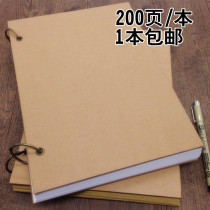 a4 marker sketchbook a3 Kraft sketches sketches thick paper loose leaf removable vintage student pen