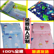 Kindergarten quilt cover three-piece set without core childrens quilt cover 1 2 1 5 Cotton single quilt nap Special