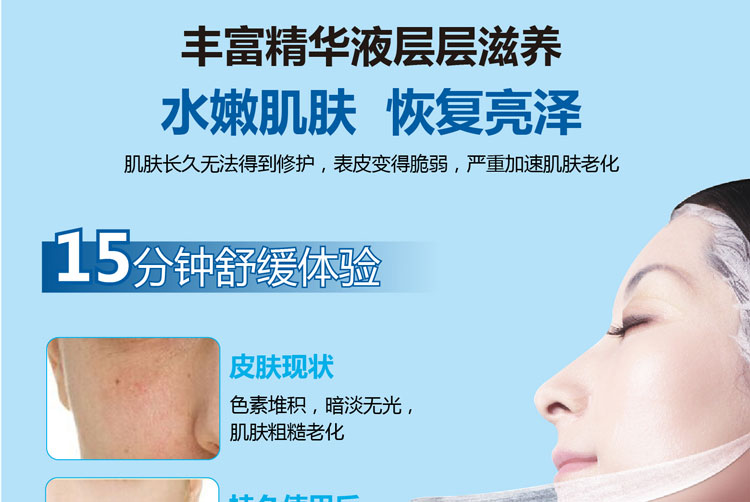 Mặt nạ lụa Hyaluronic Acid đích thực 40g Miracle dưỡng ẩm dưỡng ẩm cho bà bầu mặt nạ oxy 20 miếng mặt nạ cho da dầu