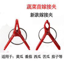 Agricultural flat-mouth round grafting clip plastic grafting clip vegetable watermelon cucumber fruit grafting clip