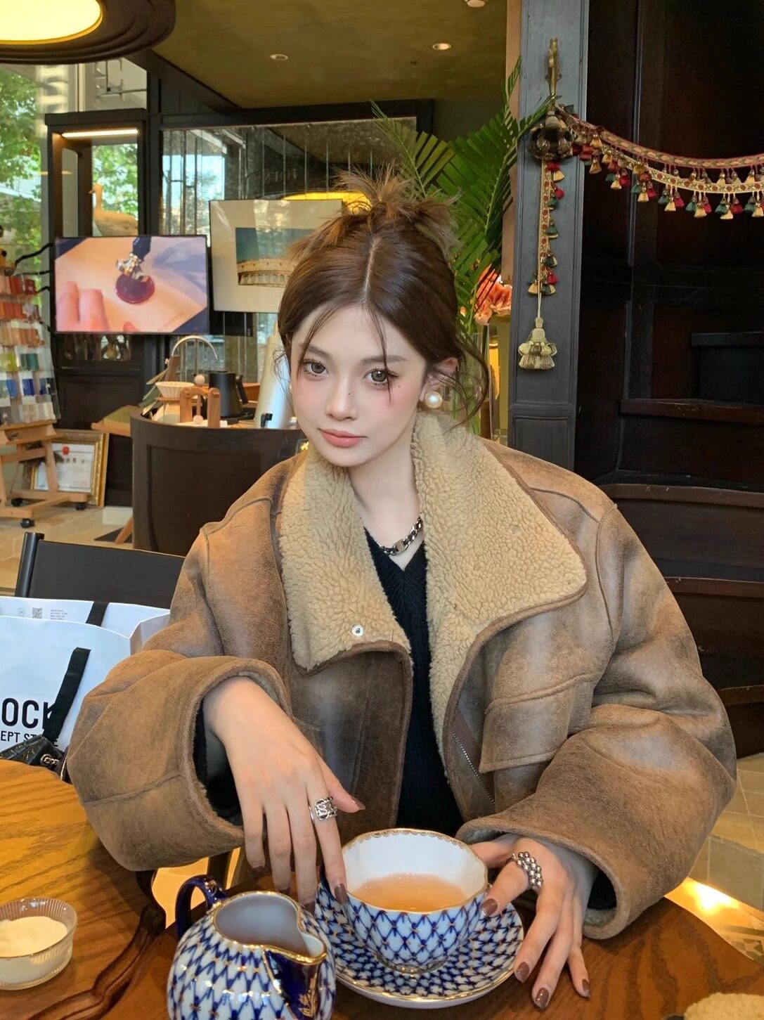 Fur-integrated lamb fur coat female autumn winter thickened new merillard locomotive wear double face wearing suede suede to be old-Taobao