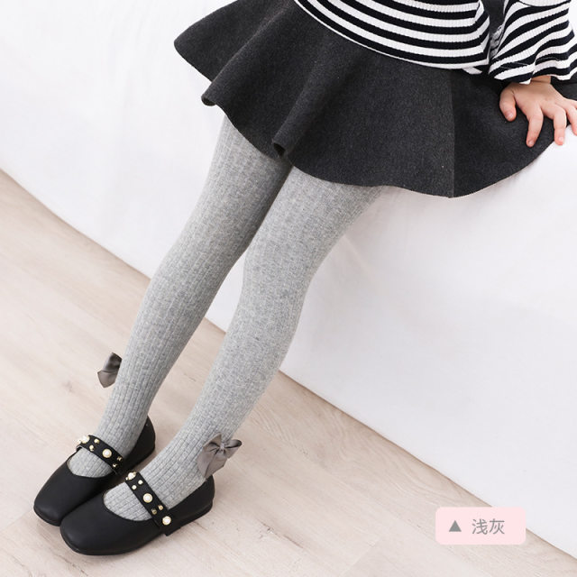 0-6 years old girls pantyhose little girl trousers hand-sewn bow combed socks baby girl autumn and winter socks