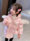 Net red girls down padded jacket winter clothing 2021 new children's little girl baby jacket winter foreign style padded jacket