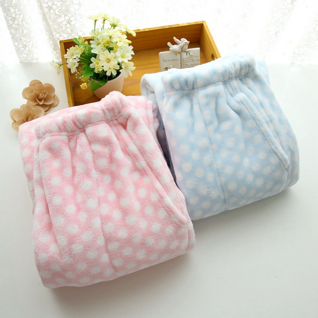 Đặc biệt cung cấp quần pyjama mùa thu và mùa đông quần tây san hô lông cừu nhà đồ ngủ giản dị quần dày flannel quần quần dài nam