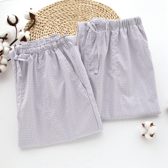 Mùa xuân hè mới quần ngủ nam và nữ quần cotton nhà cotton lỏng cotton nhà bố mẹ quần giản dị bộ mặc nhà