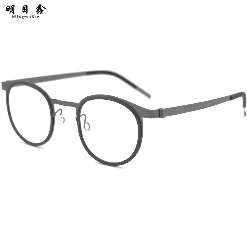 Ultra-thin pure titanium frame anti-blue color chic glasses men's intelligent zoom progressive multi-focus dual purpose glasses female