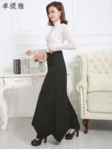 Zhuo Tiya autumn and winter modern dance pants adult practice clothes striped big feet flower bag pants national standard friendship trousers