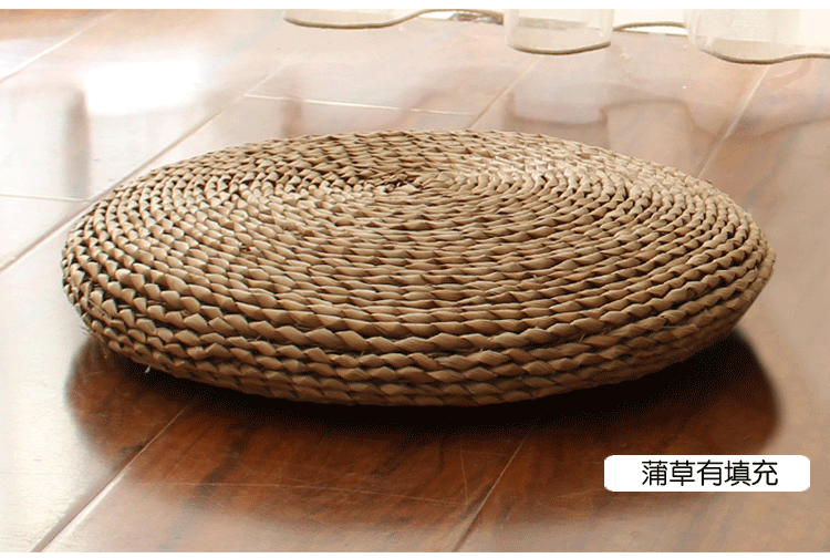 Dày rơm tatami futon đệm thiền thiền yoga Phật tròn đan mat lông kiểu Nhật ngô - Ghế đệm / đệm Sofa nệm lót ghế văn phòng
