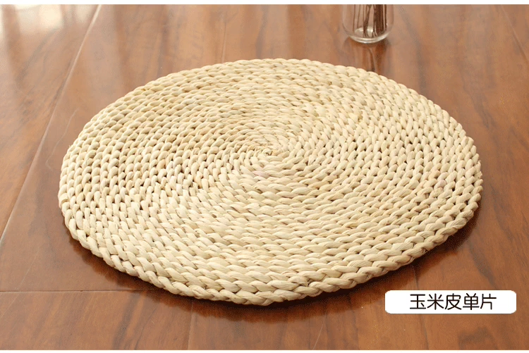 Dày rơm tatami futon đệm thiền thiền yoga Phật tròn đan mat lông kiểu Nhật ngô - Ghế đệm / đệm Sofa