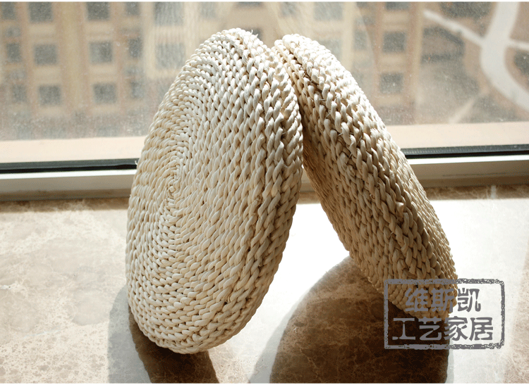 Dày rơm tatami futon đệm thiền thiền yoga Phật tròn đan mat lông kiểu Nhật ngô - Ghế đệm / đệm Sofa nệm lót ghế văn phòng
