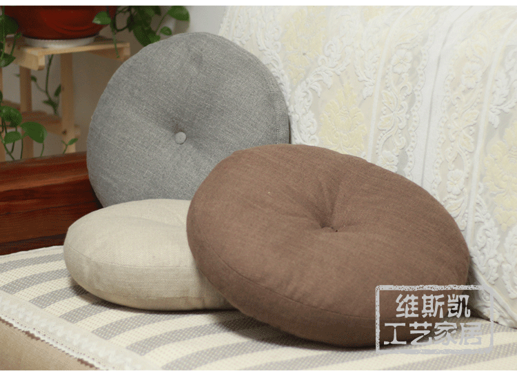 vải lanh quanh thiền đệm cửa sổ futon thảm sàn tatami ban công và dày mat quỳ pad Phật - Ghế đệm / đệm Sofa nệm sofa rời